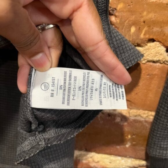 United by Blue EcoKnit Button Front Thermal Color: Mountain Ash Medium - Picture 6 of 9